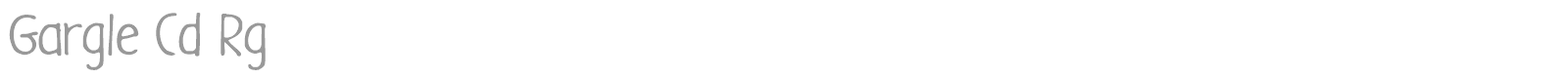 Gargle font preview